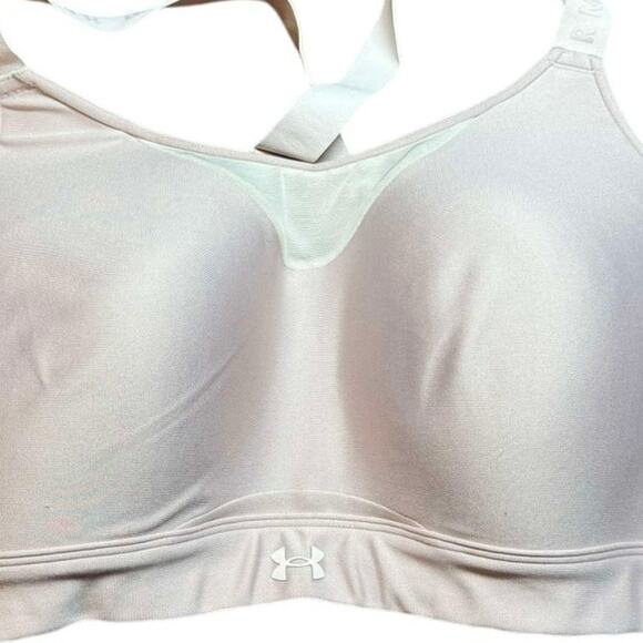 Under Armour Women's UA Infinity Light Pink High Sports Bra Size 2XL - Picture 5 of 11